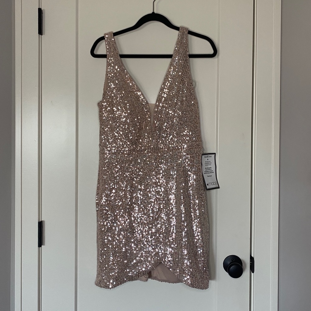 Macys rose gold dress